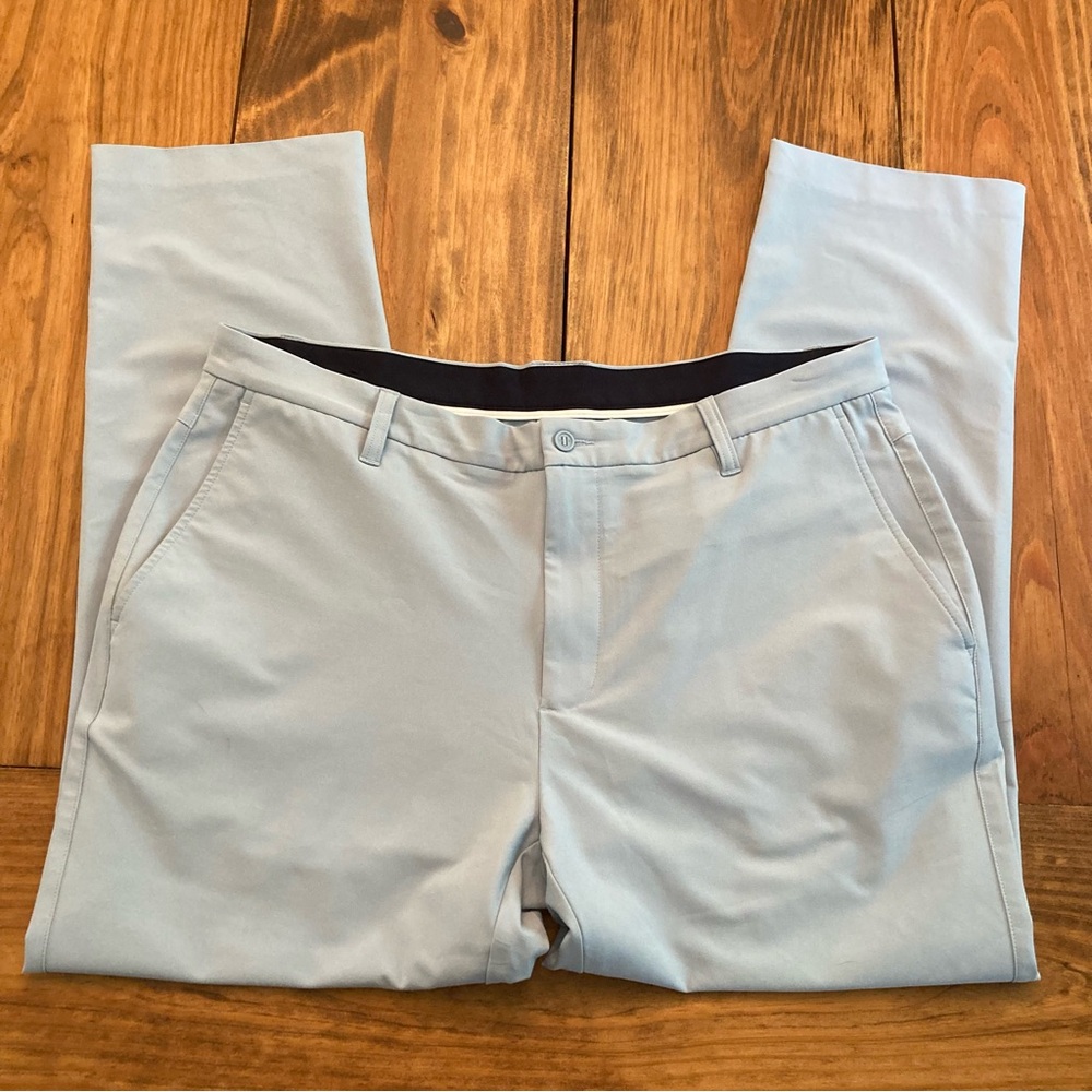 Footjoy FJ Mens Size 40x30 Light Blue Stretch Chino Golf Pants